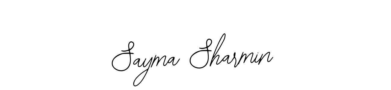 Create a beautiful signature design for name Sayma Sharmin. With this signature (Bearetta-2O07w) fonts, you can make a handwritten signature for free. Sayma Sharmin signature style 12 images and pictures png