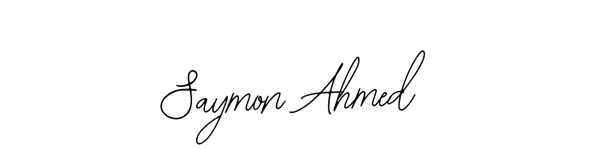 How to make Saymon Ahmed signature? Bearetta-2O07w is a professional autograph style. Create handwritten signature for Saymon Ahmed name. Saymon Ahmed signature style 12 images and pictures png