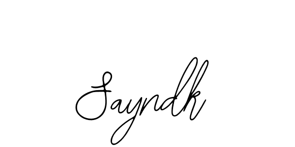 Make a beautiful signature design for name Sayndk. Use this online signature maker to create a handwritten signature for free. Sayndk signature style 12 images and pictures png