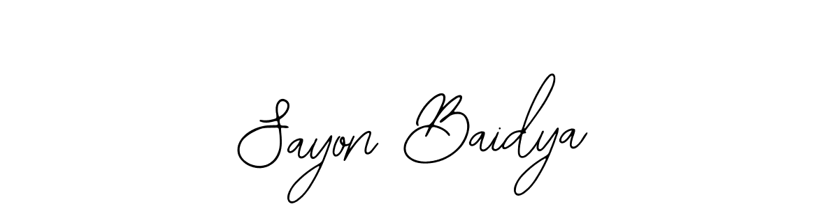 Sayon Baidya stylish signature style. Best Handwritten Sign (Bearetta-2O07w) for my name. Handwritten Signature Collection Ideas for my name Sayon Baidya. Sayon Baidya signature style 12 images and pictures png