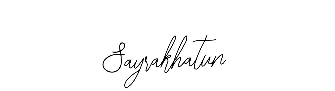 Sayrakhatun stylish signature style. Best Handwritten Sign (Bearetta-2O07w) for my name. Handwritten Signature Collection Ideas for my name Sayrakhatun. Sayrakhatun signature style 12 images and pictures png