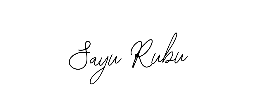 How to make Sayu Rubu name signature. Use Bearetta-2O07w style for creating short signs online. This is the latest handwritten sign. Sayu Rubu signature style 12 images and pictures png