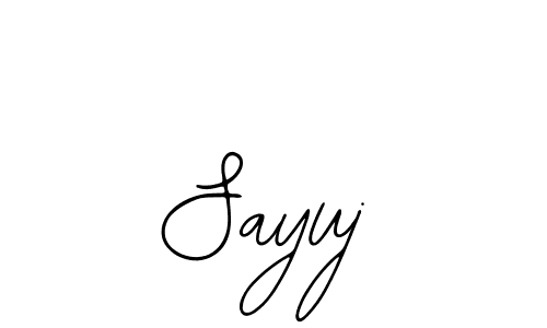 Make a beautiful signature design for name Sayuj. With this signature (Bearetta-2O07w) style, you can create a handwritten signature for free. Sayuj signature style 12 images and pictures png