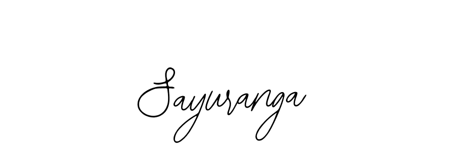 Use a signature maker to create a handwritten signature online. With this signature software, you can design (Bearetta-2O07w) your own signature for name Sayuranga. Sayuranga signature style 12 images and pictures png
