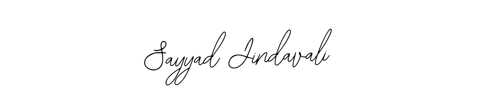 Also You can easily find your signature by using the search form. We will create Sayyad Jindavali name handwritten signature images for you free of cost using Bearetta-2O07w sign style. Sayyad Jindavali signature style 12 images and pictures png
