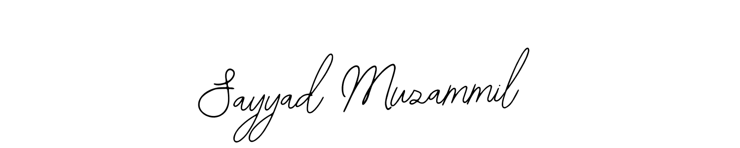Use a signature maker to create a handwritten signature online. With this signature software, you can design (Bearetta-2O07w) your own signature for name Sayyad Muzammil. Sayyad Muzammil signature style 12 images and pictures png