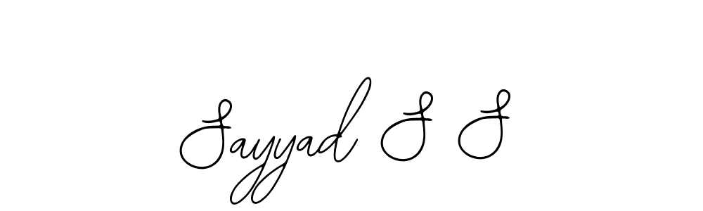 Also You can easily find your signature by using the search form. We will create Sayyad S S name handwritten signature images for you free of cost using Bearetta-2O07w sign style. Sayyad S S signature style 12 images and pictures png