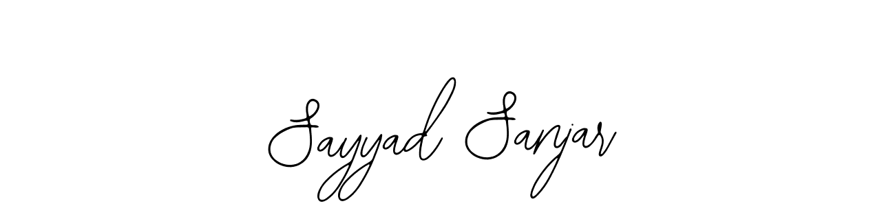 Use a signature maker to create a handwritten signature online. With this signature software, you can design (Bearetta-2O07w) your own signature for name Sayyad Sanjar. Sayyad Sanjar signature style 12 images and pictures png