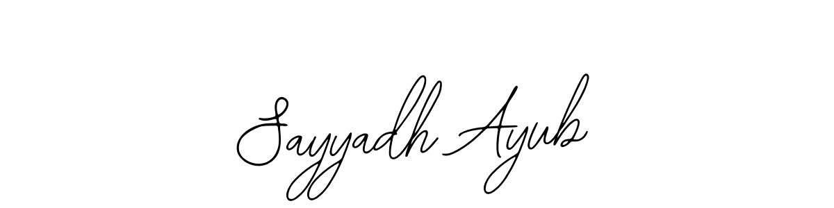 Also You can easily find your signature by using the search form. We will create Sayyadh Ayub name handwritten signature images for you free of cost using Bearetta-2O07w sign style. Sayyadh Ayub signature style 12 images and pictures png