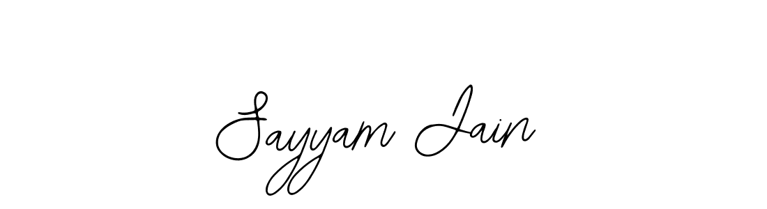 Use a signature maker to create a handwritten signature online. With this signature software, you can design (Bearetta-2O07w) your own signature for name Sayyam Jain. Sayyam Jain signature style 12 images and pictures png