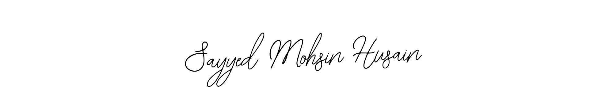 Create a beautiful signature design for name Sayyed Mohsin Husain. With this signature (Bearetta-2O07w) fonts, you can make a handwritten signature for free. Sayyed Mohsin Husain signature style 12 images and pictures png