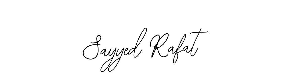 Design your own signature with our free online signature maker. With this signature software, you can create a handwritten (Bearetta-2O07w) signature for name Sayyed Rafat. Sayyed Rafat signature style 12 images and pictures png