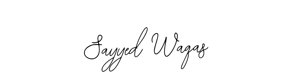 Design your own signature with our free online signature maker. With this signature software, you can create a handwritten (Bearetta-2O07w) signature for name Sayyed Waqas. Sayyed Waqas signature style 12 images and pictures png
