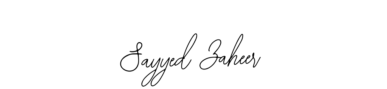 How to Draw Sayyed Zaheer signature style? Bearetta-2O07w is a latest design signature styles for name Sayyed Zaheer. Sayyed Zaheer signature style 12 images and pictures png