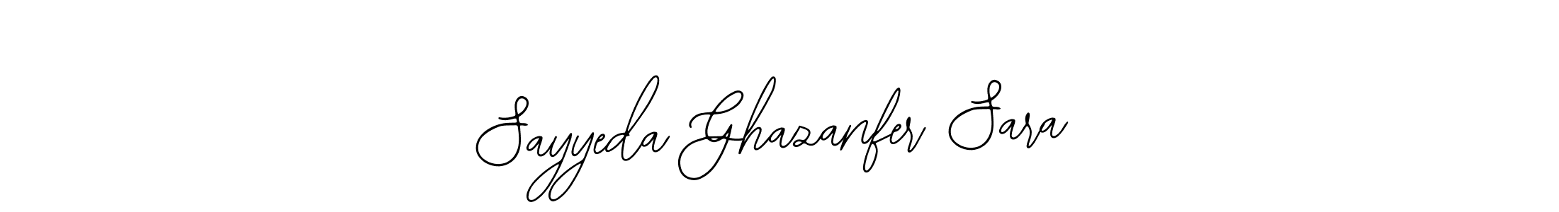 Create a beautiful signature design for name Sayyeda Ghazanfer Sara. With this signature (Bearetta-2O07w) fonts, you can make a handwritten signature for free. Sayyeda Ghazanfer Sara signature style 12 images and pictures png