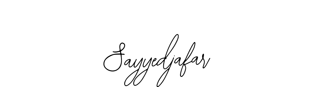 The best way (Bearetta-2O07w) to make a short signature is to pick only two or three words in your name. The name Sayyedjafar include a total of six letters. For converting this name. Sayyedjafar signature style 12 images and pictures png