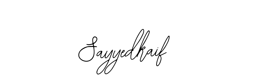 Similarly Bearetta-2O07w is the best handwritten signature design. Signature creator online .You can use it as an online autograph creator for name Sayyedkaif. Sayyedkaif signature style 12 images and pictures png