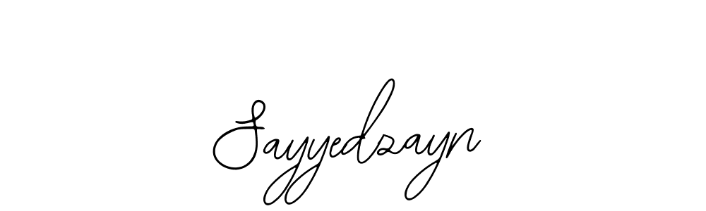 Use a signature maker to create a handwritten signature online. With this signature software, you can design (Bearetta-2O07w) your own signature for name Sayyedzayn. Sayyedzayn signature style 12 images and pictures png