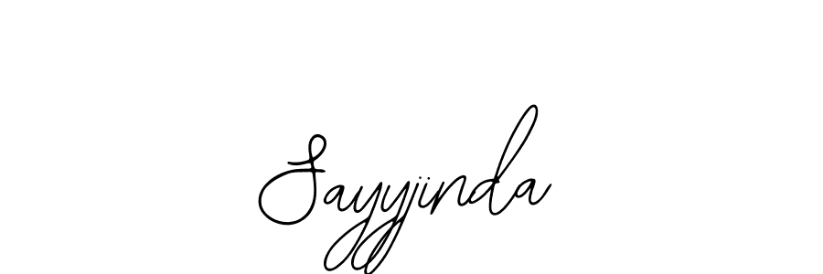 Make a beautiful signature design for name Sayyjinda. Use this online signature maker to create a handwritten signature for free. Sayyjinda signature style 12 images and pictures png