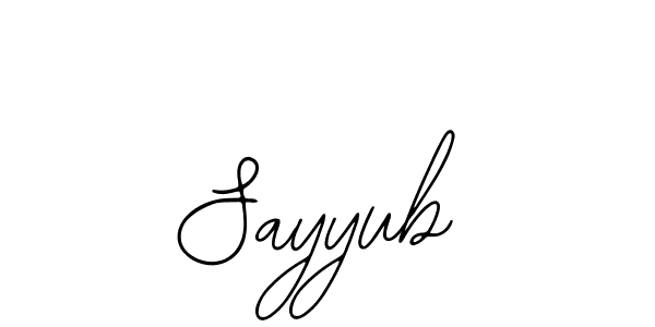 Sayyub stylish signature style. Best Handwritten Sign (Bearetta-2O07w) for my name. Handwritten Signature Collection Ideas for my name Sayyub. Sayyub signature style 12 images and pictures png