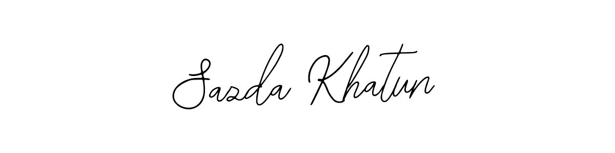 Use a signature maker to create a handwritten signature online. With this signature software, you can design (Bearetta-2O07w) your own signature for name Sazda Khatun. Sazda Khatun signature style 12 images and pictures png
