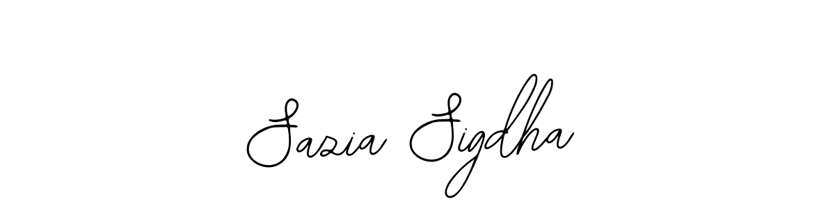 You should practise on your own different ways (Bearetta-2O07w) to write your name (Sazia Sigdha) in signature. don't let someone else do it for you. Sazia Sigdha signature style 12 images and pictures png
