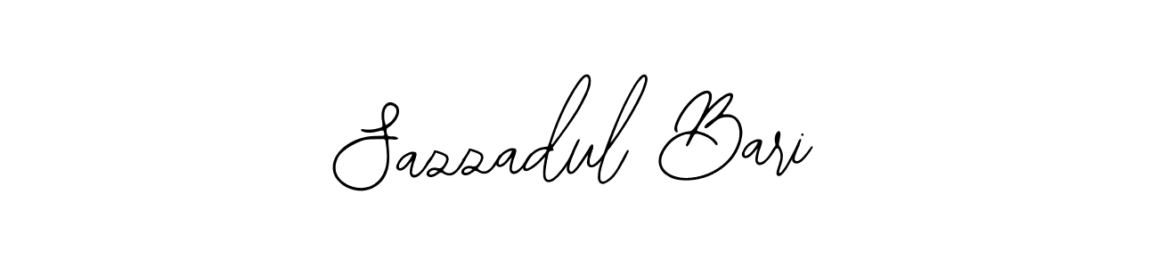 How to make Sazzadul Bari name signature. Use Bearetta-2O07w style for creating short signs online. This is the latest handwritten sign. Sazzadul Bari signature style 12 images and pictures png