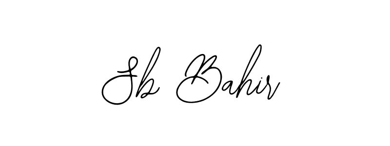 Also You can easily find your signature by using the search form. We will create Sb Bahir name handwritten signature images for you free of cost using Bearetta-2O07w sign style. Sb Bahir signature style 12 images and pictures png