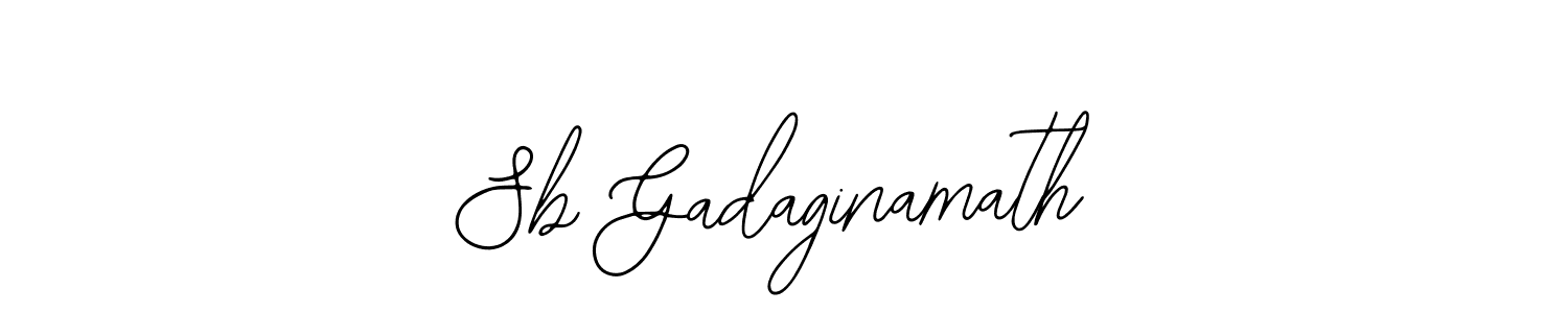 You should practise on your own different ways (Bearetta-2O07w) to write your name (Sb Gadaginamath) in signature. don't let someone else do it for you. Sb Gadaginamath signature style 12 images and pictures png