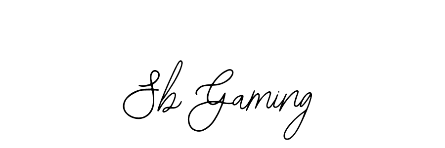 Make a beautiful signature design for name Sb Gaming. With this signature (Bearetta-2O07w) style, you can create a handwritten signature for free. Sb Gaming signature style 12 images and pictures png