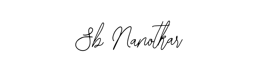 Use a signature maker to create a handwritten signature online. With this signature software, you can design (Bearetta-2O07w) your own signature for name Sb Nanotkar. Sb Nanotkar signature style 12 images and pictures png