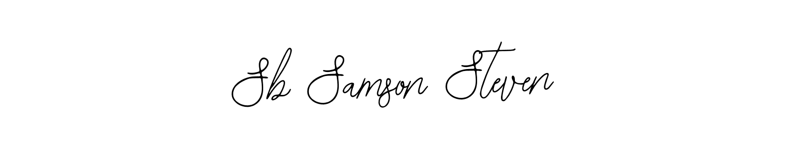 Create a beautiful signature design for name Sb Samson Steven. With this signature (Bearetta-2O07w) fonts, you can make a handwritten signature for free. Sb Samson Steven signature style 12 images and pictures png