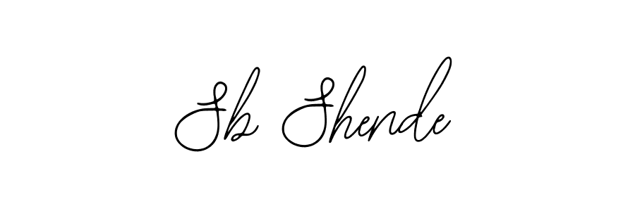 Use a signature maker to create a handwritten signature online. With this signature software, you can design (Bearetta-2O07w) your own signature for name Sb Shende. Sb Shende signature style 12 images and pictures png