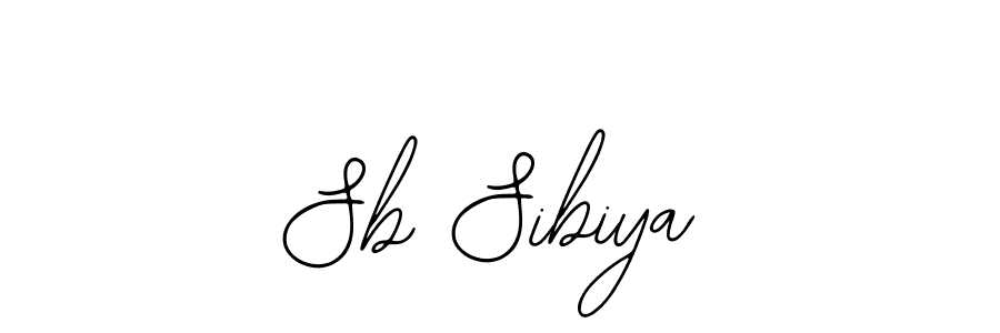 How to make Sb Sibiya signature? Bearetta-2O07w is a professional autograph style. Create handwritten signature for Sb Sibiya name. Sb Sibiya signature style 12 images and pictures png