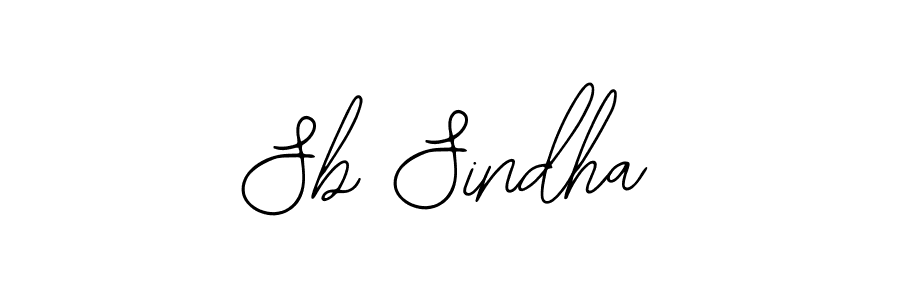 Use a signature maker to create a handwritten signature online. With this signature software, you can design (Bearetta-2O07w) your own signature for name Sb Sindha. Sb Sindha signature style 12 images and pictures png