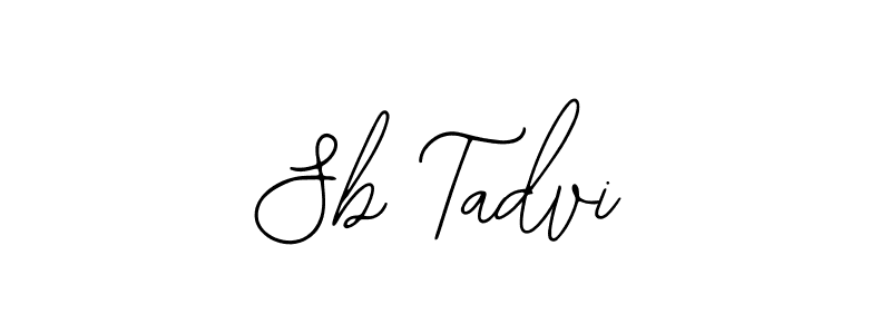 Create a beautiful signature design for name Sb Tadvi. With this signature (Bearetta-2O07w) fonts, you can make a handwritten signature for free. Sb Tadvi signature style 12 images and pictures png