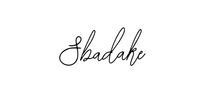 Bearetta-2O07w is a professional signature style that is perfect for those who want to add a touch of class to their signature. It is also a great choice for those who want to make their signature more unique. Get Sbadake name to fancy signature for free. Sbadake signature style 12 images and pictures png