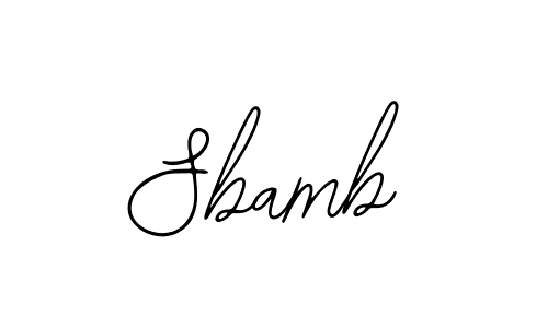 Make a beautiful signature design for name Sbamb. With this signature (Bearetta-2O07w) style, you can create a handwritten signature for free. Sbamb signature style 12 images and pictures png
