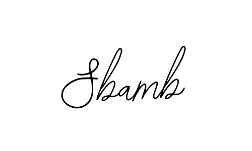 Design your own signature with our free online signature maker. With this signature software, you can create a handwritten (Bearetta-2O07w) signature for name Sbamb. Sbamb signature style 12 images and pictures png