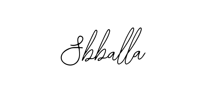 The best way (Bearetta-2O07w) to make a short signature is to pick only two or three words in your name. The name Sbballa include a total of six letters. For converting this name. Sbballa signature style 12 images and pictures png