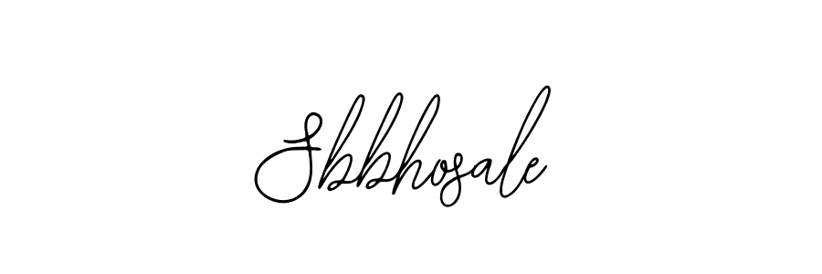 Make a beautiful signature design for name Sbbhosale. With this signature (Bearetta-2O07w) style, you can create a handwritten signature for free. Sbbhosale signature style 12 images and pictures png