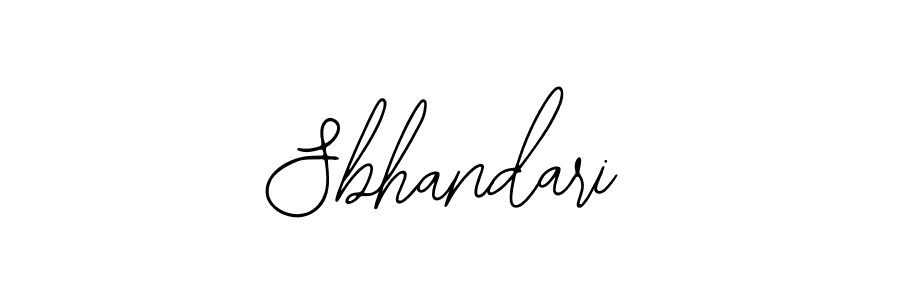 Make a beautiful signature design for name Sbhandari. Use this online signature maker to create a handwritten signature for free. Sbhandari signature style 12 images and pictures png