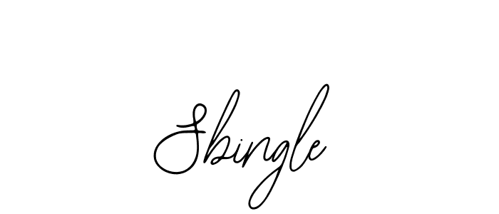 You should practise on your own different ways (Bearetta-2O07w) to write your name (Sbingle) in signature. don't let someone else do it for you. Sbingle signature style 12 images and pictures png