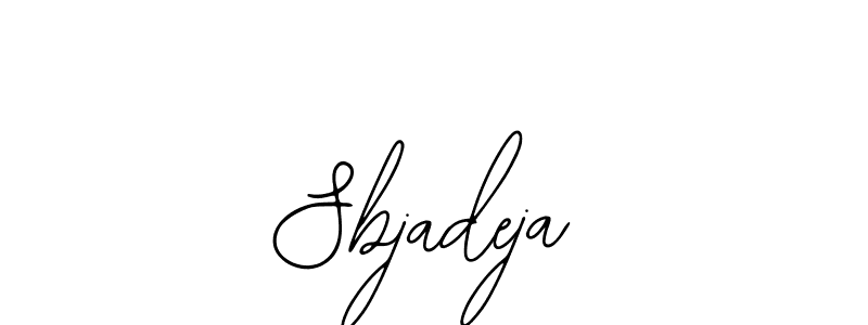 You can use this online signature creator to create a handwritten signature for the name Sbjadeja. This is the best online autograph maker. Sbjadeja signature style 12 images and pictures png