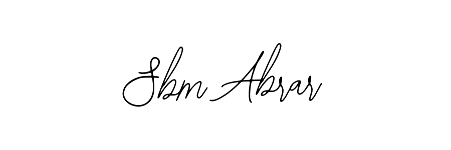 Bearetta-2O07w is a professional signature style that is perfect for those who want to add a touch of class to their signature. It is also a great choice for those who want to make their signature more unique. Get Sbm Abrar name to fancy signature for free. Sbm Abrar signature style 12 images and pictures png