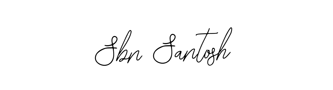 Also we have Sbn Santosh name is the best signature style. Create professional handwritten signature collection using Bearetta-2O07w autograph style. Sbn Santosh signature style 12 images and pictures png