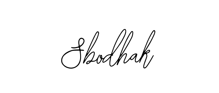 if you are searching for the best signature style for your name Sbodhak. so please give up your signature search. here we have designed multiple signature styles  using Bearetta-2O07w. Sbodhak signature style 12 images and pictures png
