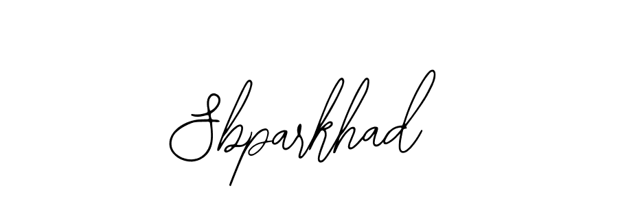 How to Draw Sbparkhad signature style? Bearetta-2O07w is a latest design signature styles for name Sbparkhad. Sbparkhad signature style 12 images and pictures png