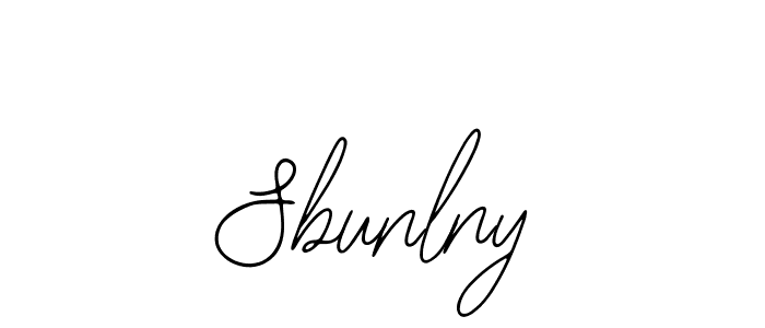 Use a signature maker to create a handwritten signature online. With this signature software, you can design (Bearetta-2O07w) your own signature for name Sbunlny. Sbunlny signature style 12 images and pictures png