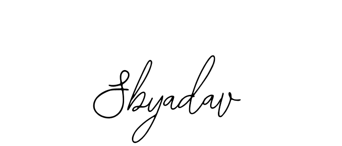 How to Draw Sbyadav signature style? Bearetta-2O07w is a latest design signature styles for name Sbyadav. Sbyadav signature style 12 images and pictures png